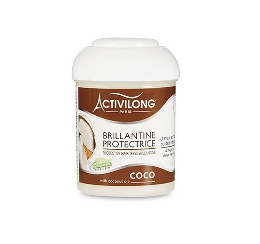 ACTIVILONG - Brillantine Protectrice Coco - Sans Rinçage - Cheveux Abîmés Ou Déshydratés - Protège, Nourrit 125ml