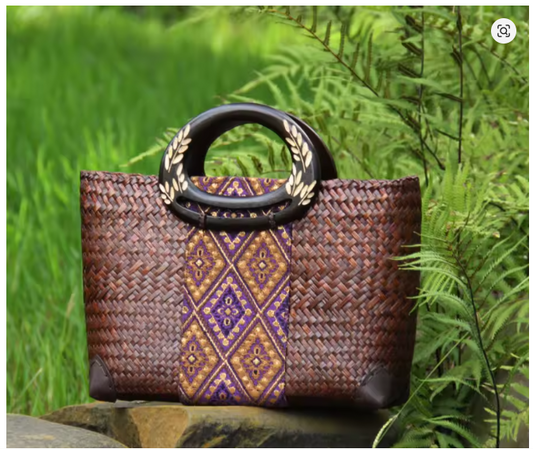 Sac à main tressé bohème chic